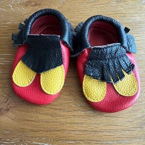 Red and Yellow Kids Moccasins